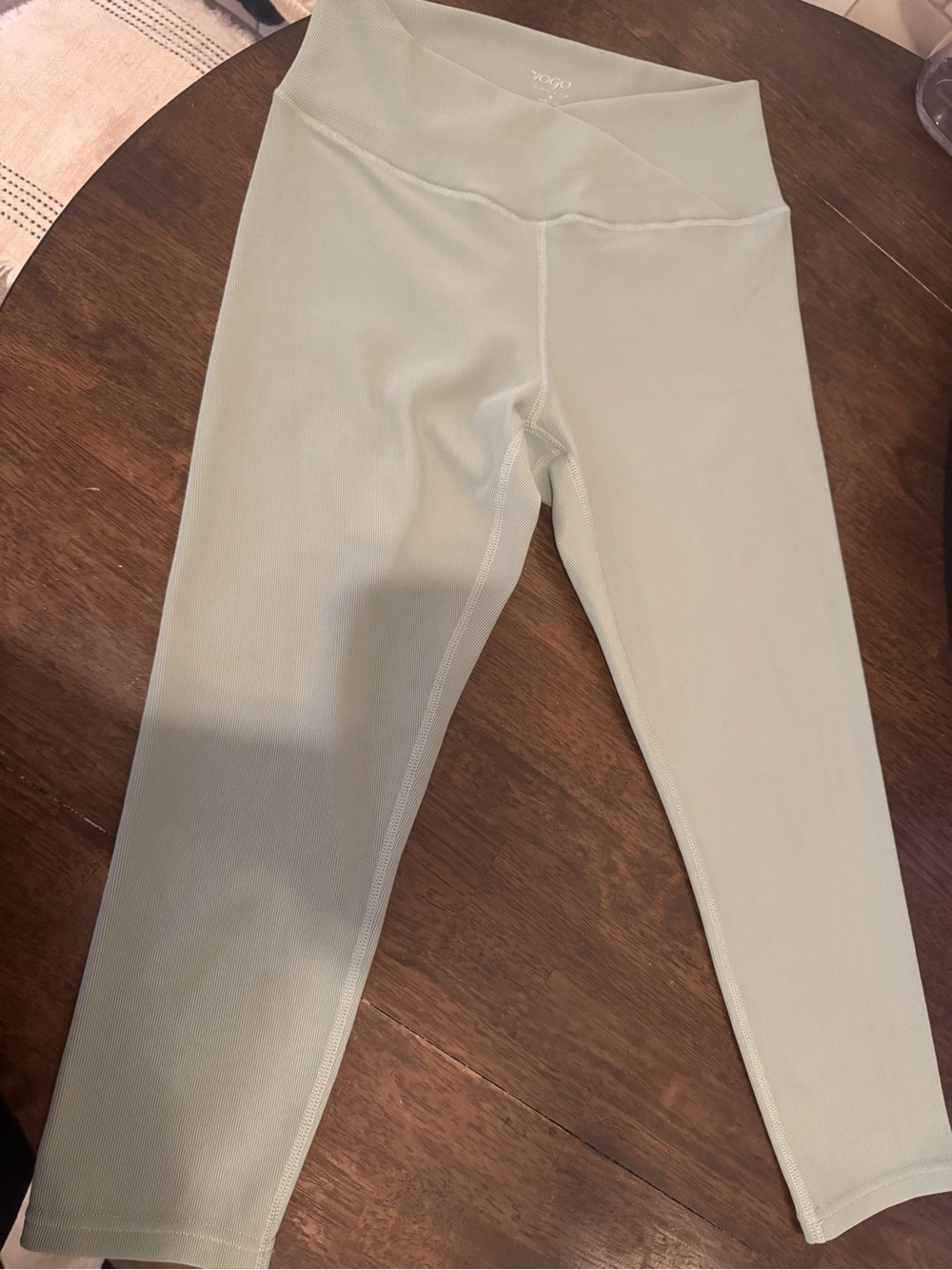 VOGO Athletica Kids Sage Green High-Waist Leggings